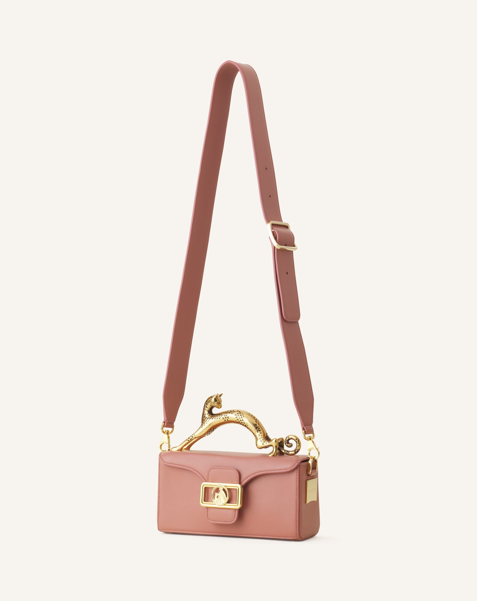 Pink Nano Pencil Cat Leather Bag | Lanvin Women