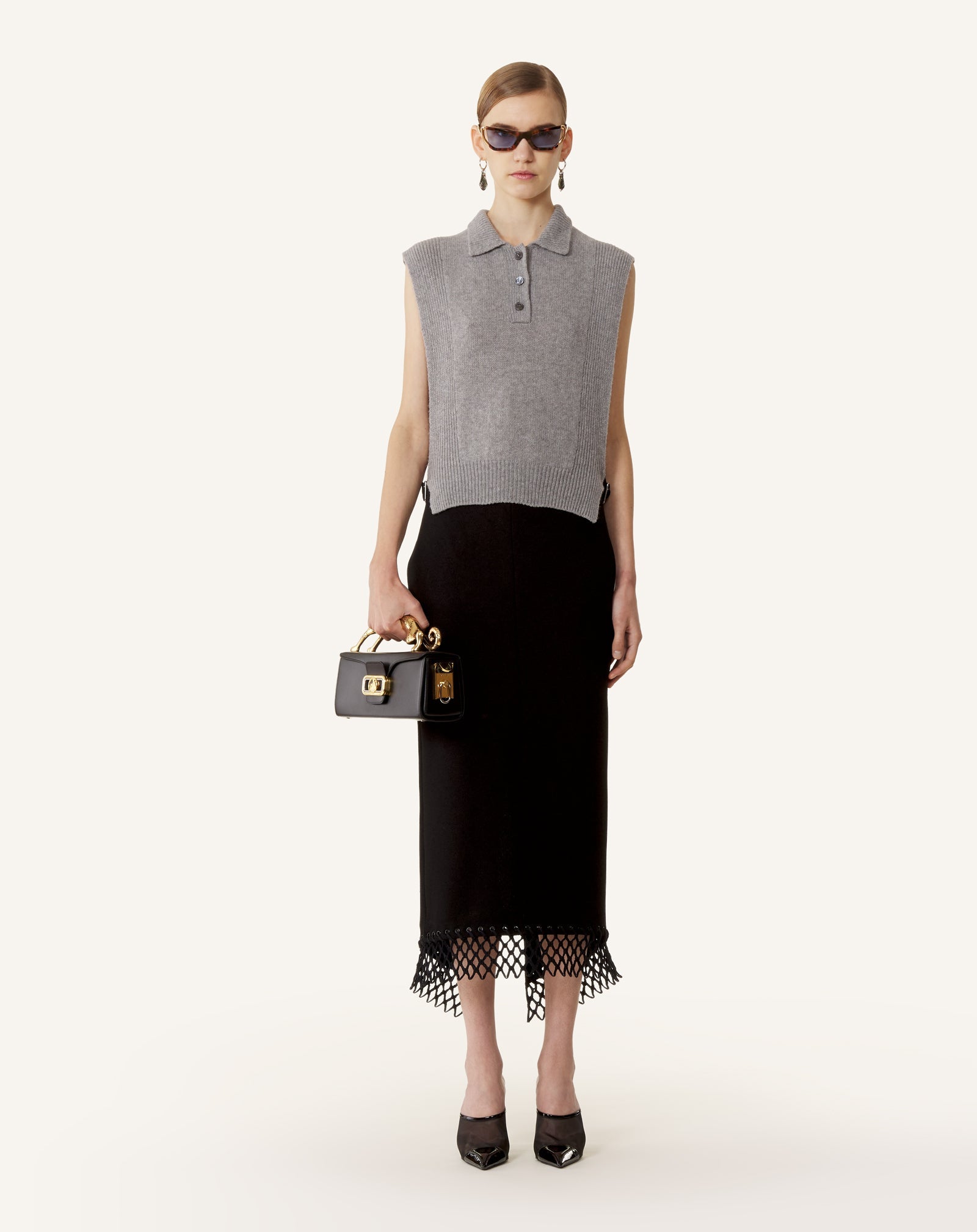 PENCIL CAT BAG IN BOX CALF | Lanvin Women