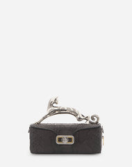 Black Medium Pencil Cat Bag In Python | Lanvin Women