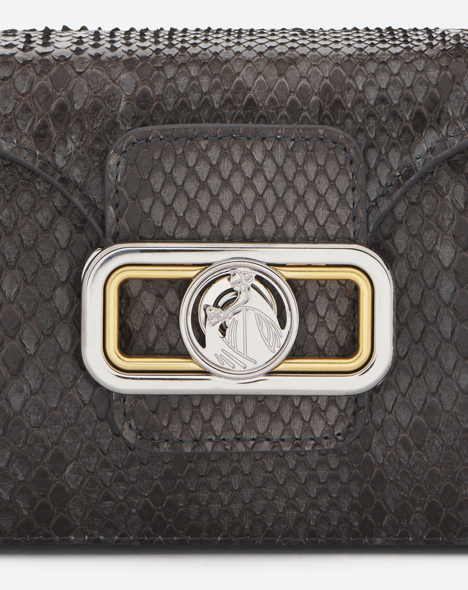 Black Medium Pencil Cat Bag In Python | Lanvin Women