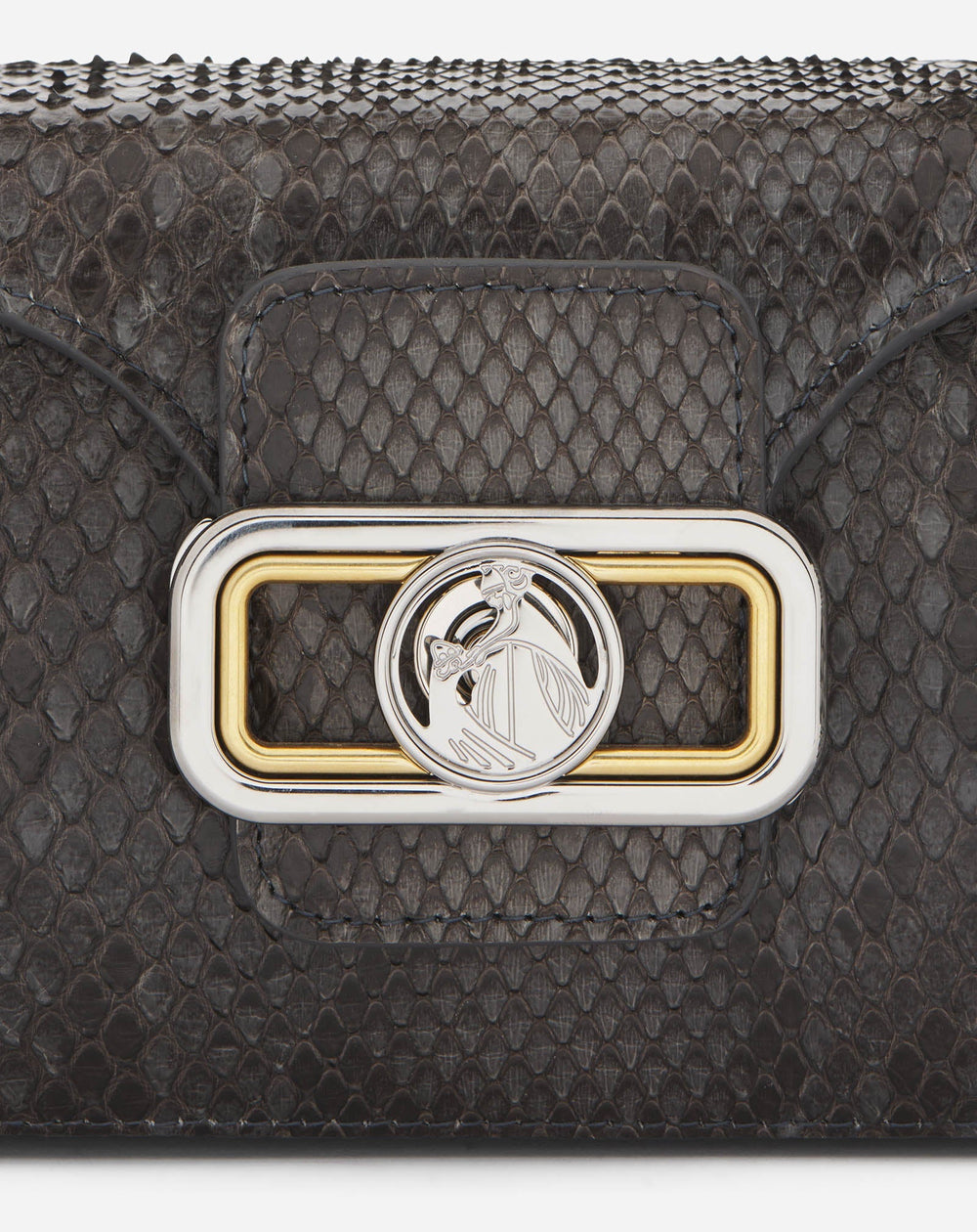 Black Medium Pencil Cat Bag In Python | Lanvin Women