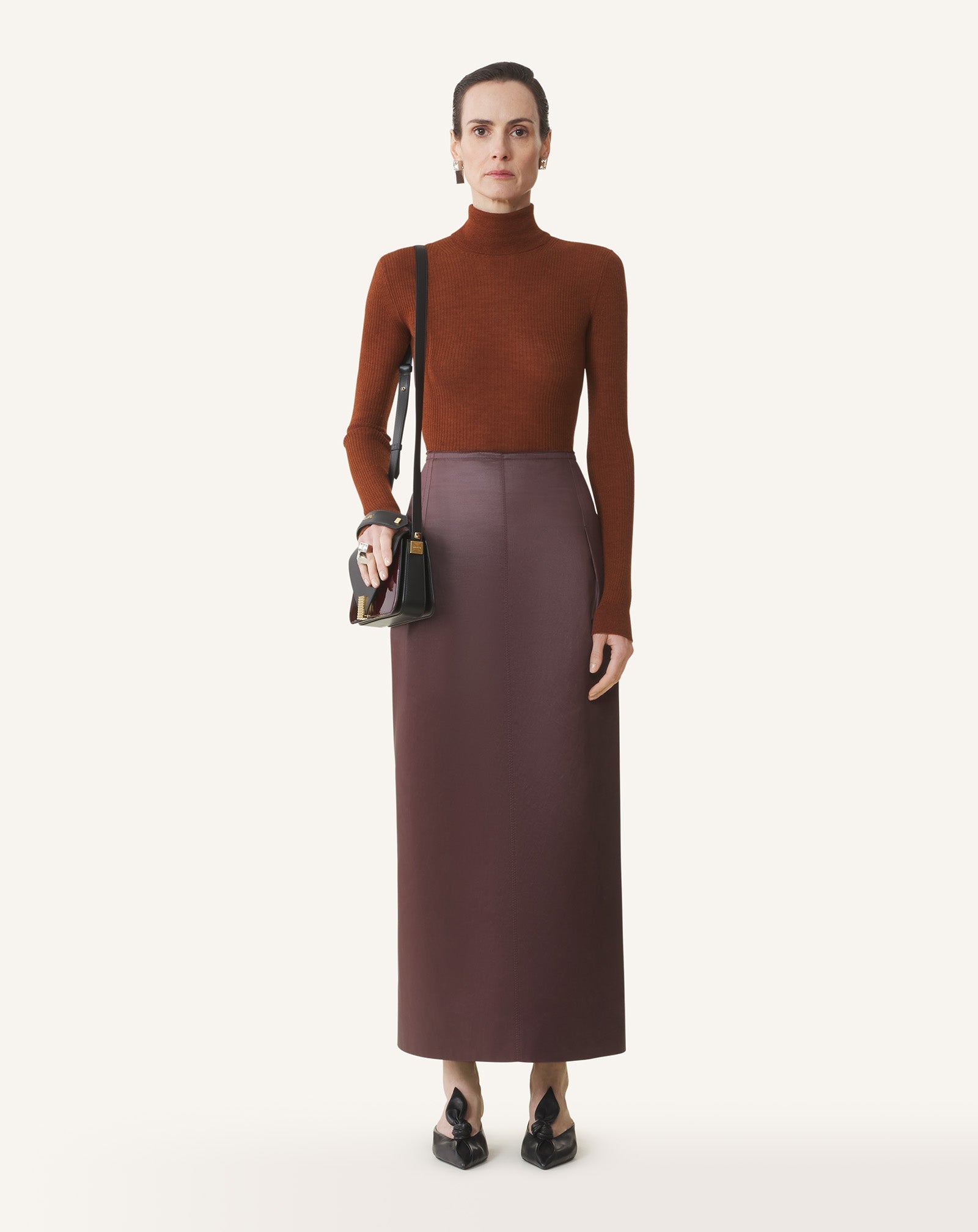 Black Concerto Arpege Patent Leather Bag | Lanvin Women