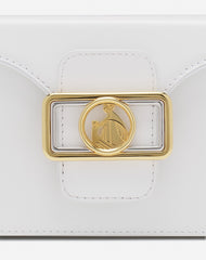 White Pencil Cat Bag In Leather And Rhinestones | Lanvin Women