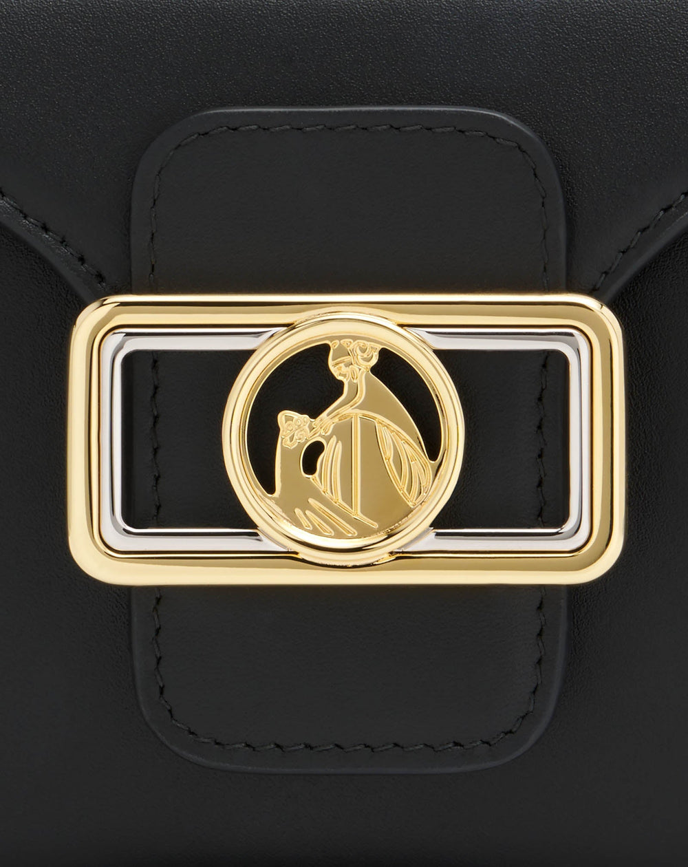 Black Nano Pencil Cat Bag In Leather And Rhinestone | Lanvin Women