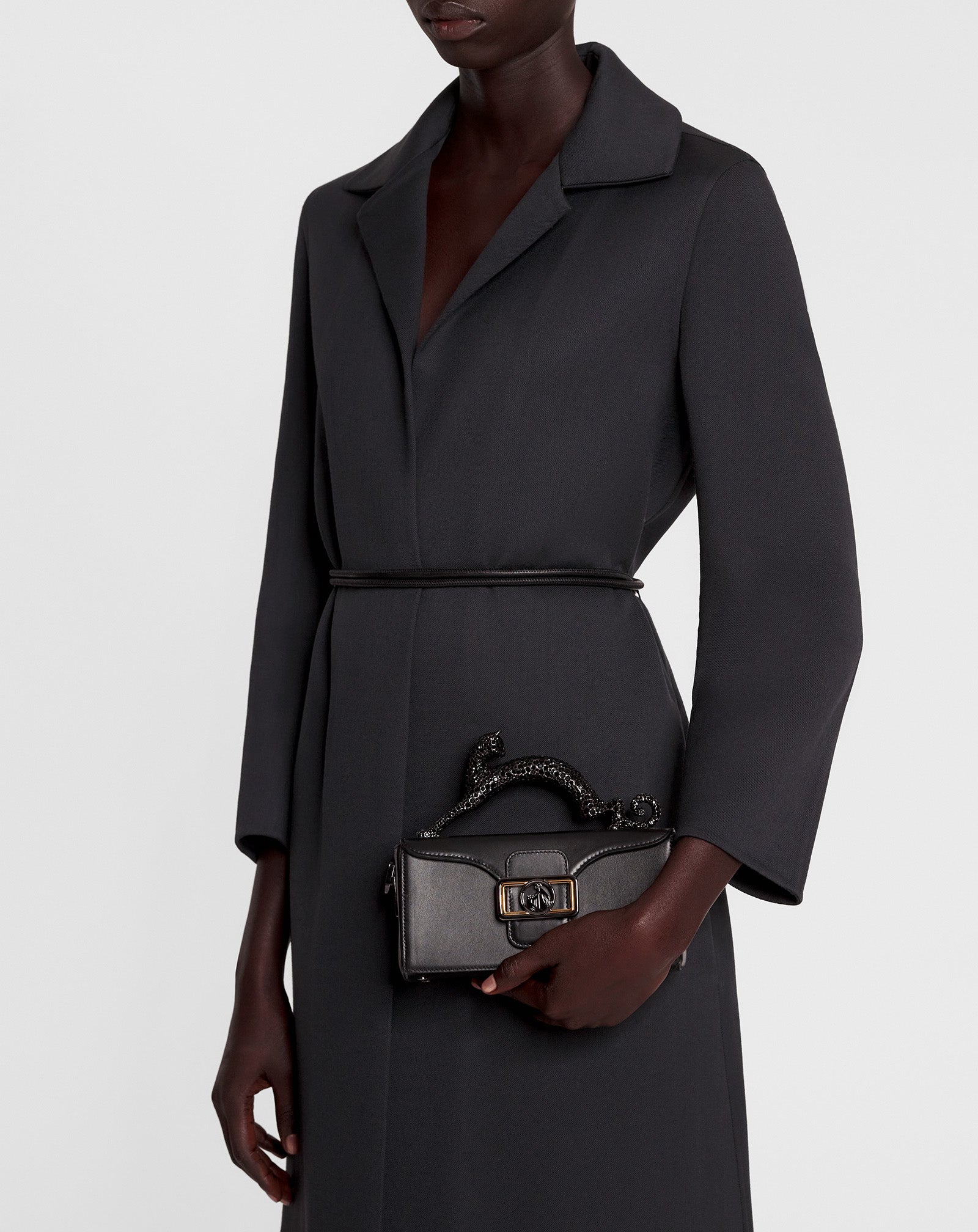 Black Nano Pencil Cat Leather Bag | Lanvin Women