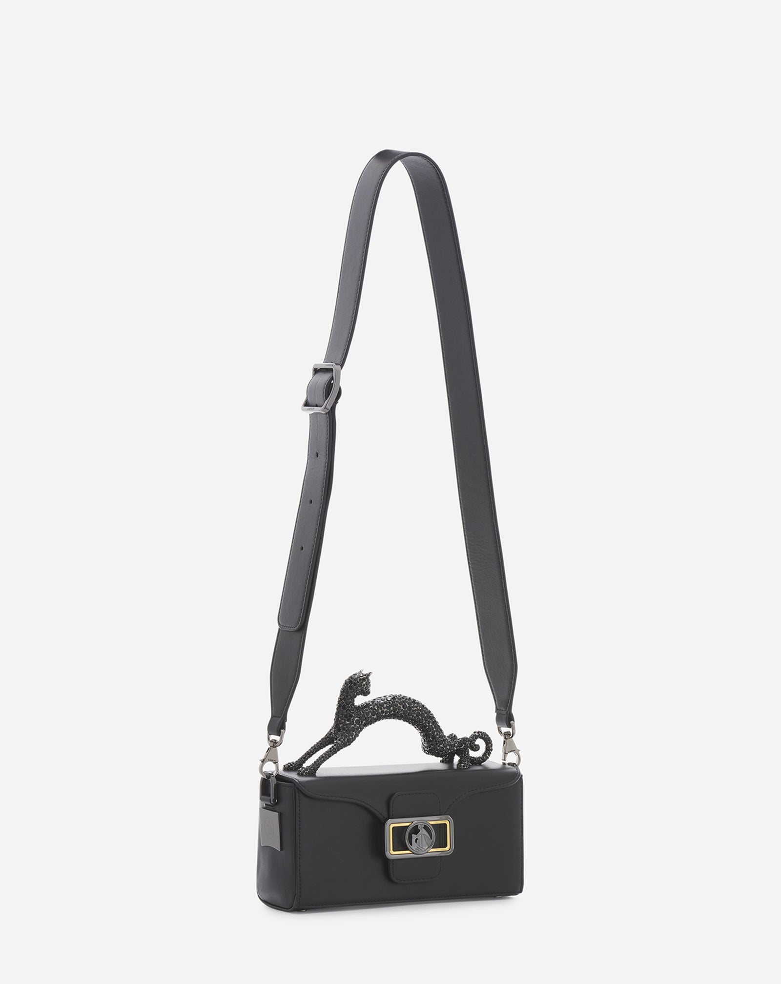 Black Nano Pencil Cat Leather Bag | Lanvin Women