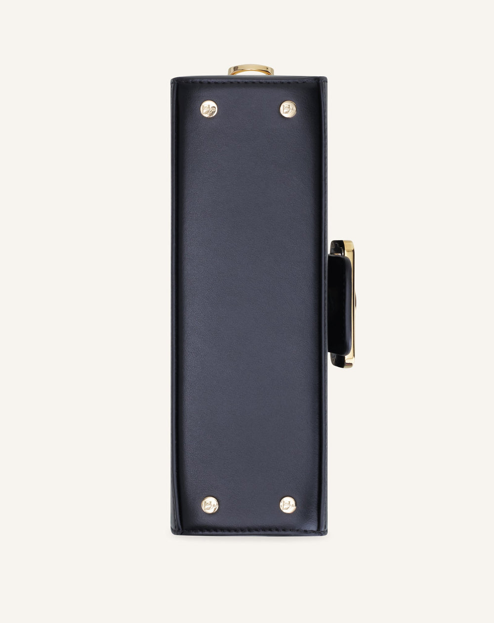 Black Leather Nano Pencil Cat Bag With Rhinestones | Lanvin Women