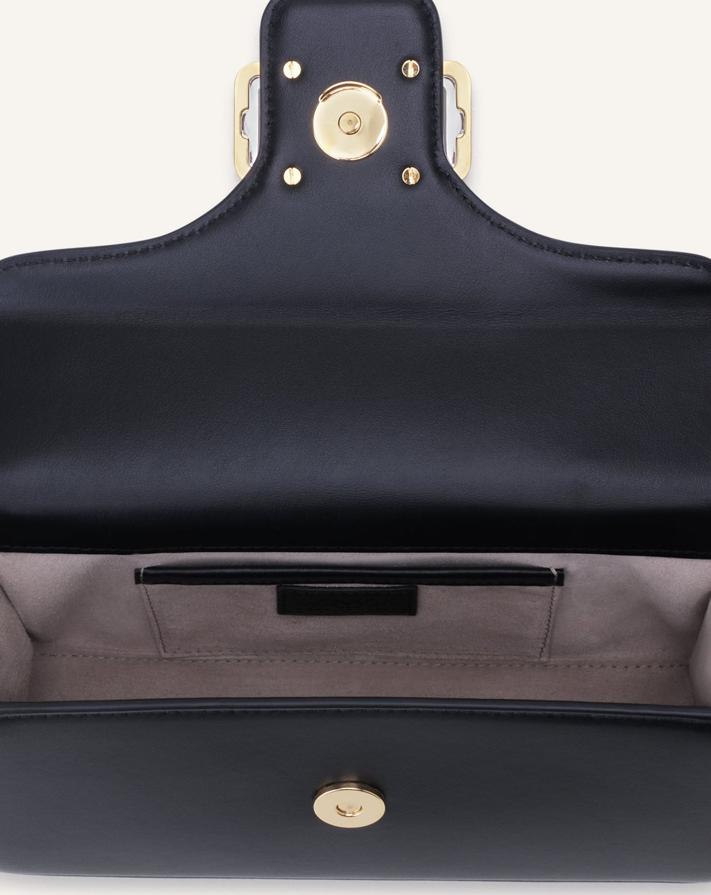 Black Leather Nano Pencil Cat Bag With Rhinestones | Lanvin Women