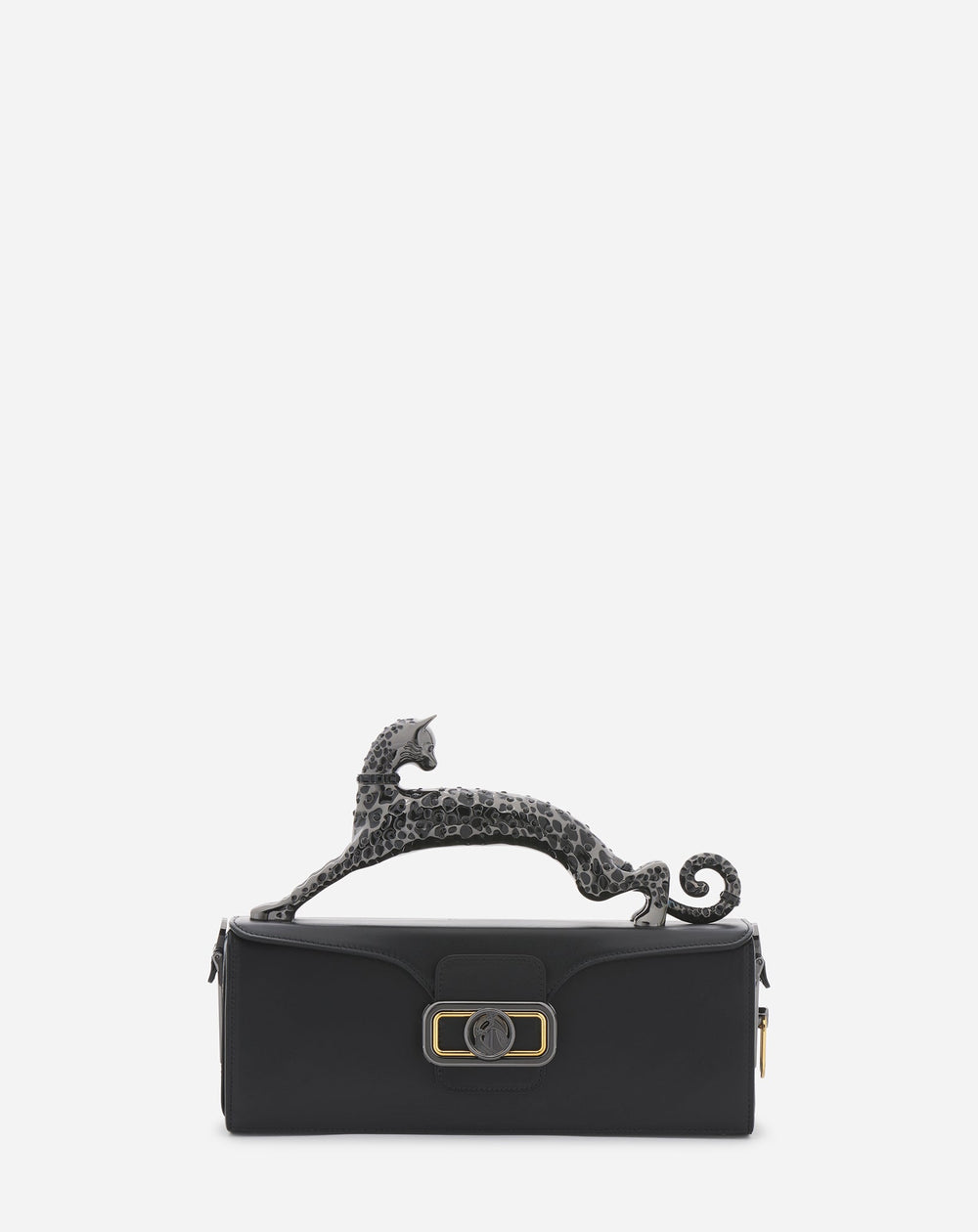 Black Medium Leather Pencil Cat Bag | Lanvin Women