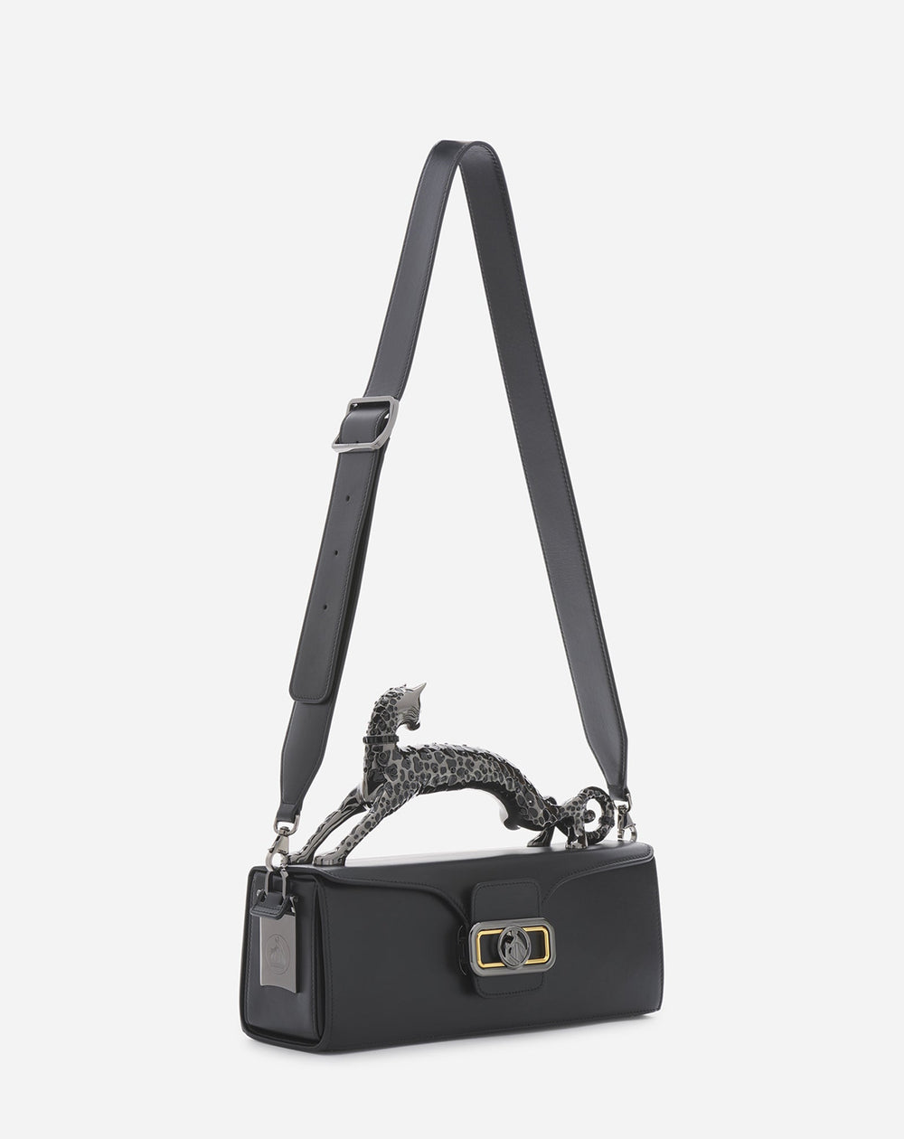 Black Medium Leather Pencil Cat Bag | Lanvin Women