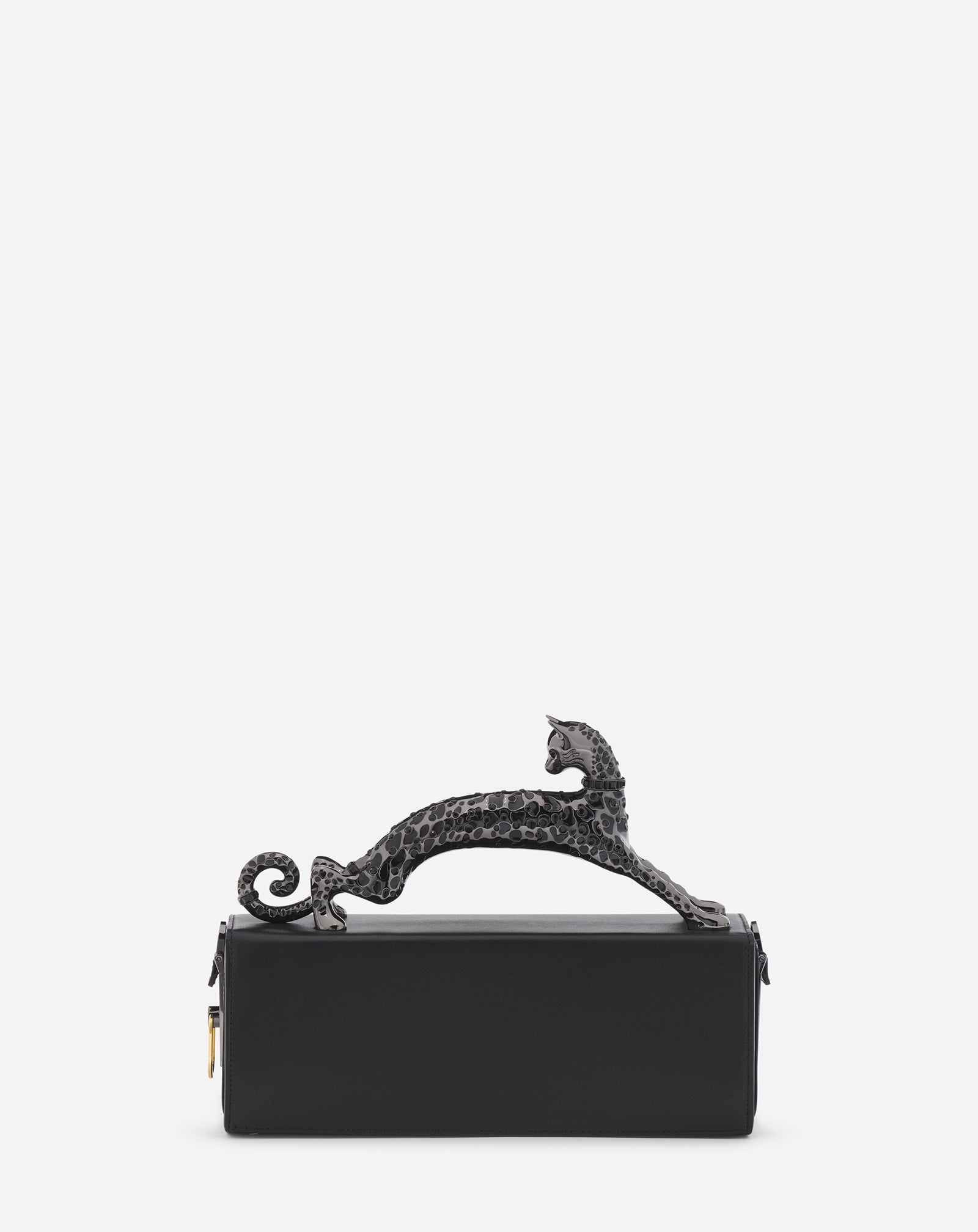 Black Medium Leather Pencil Cat Bag | Lanvin Women