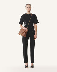 Brown Concerto Arpège Soft Leather Bag | Lanvin Women