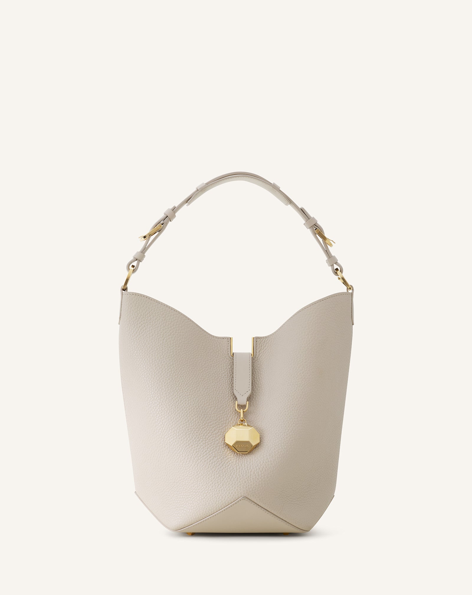 White Catch By Lanvin Medium Leather Bucket Bag | Lanvin Women