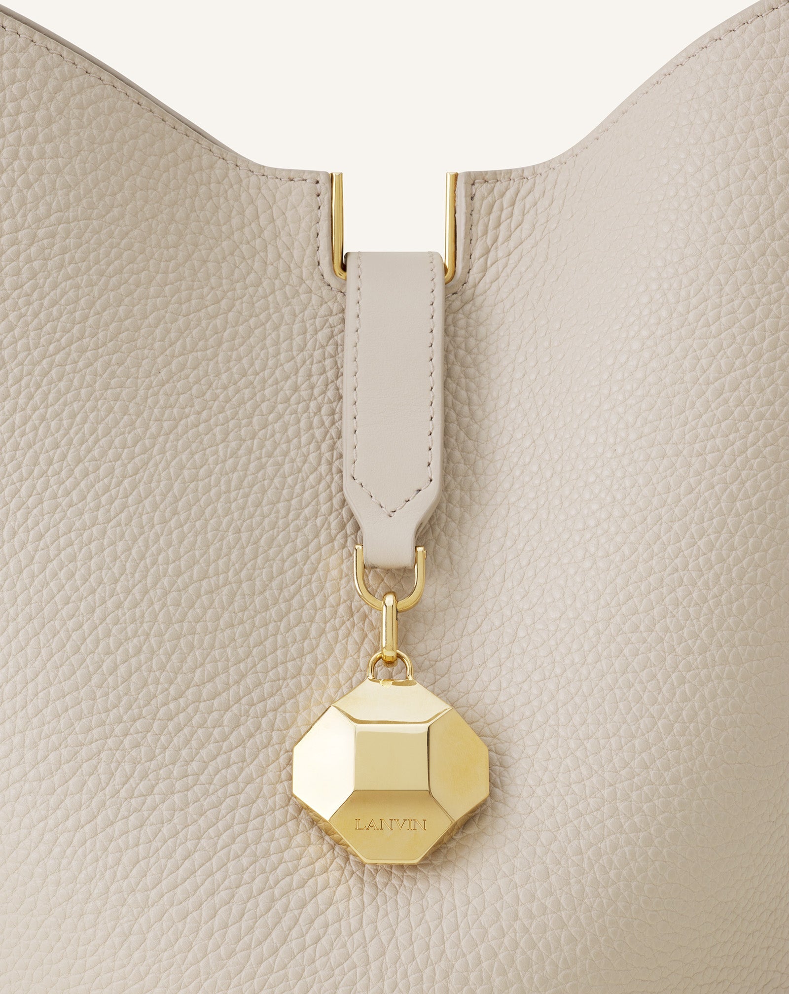 White Catch By Lanvin Medium Leather Bucket Bag | Lanvin Women