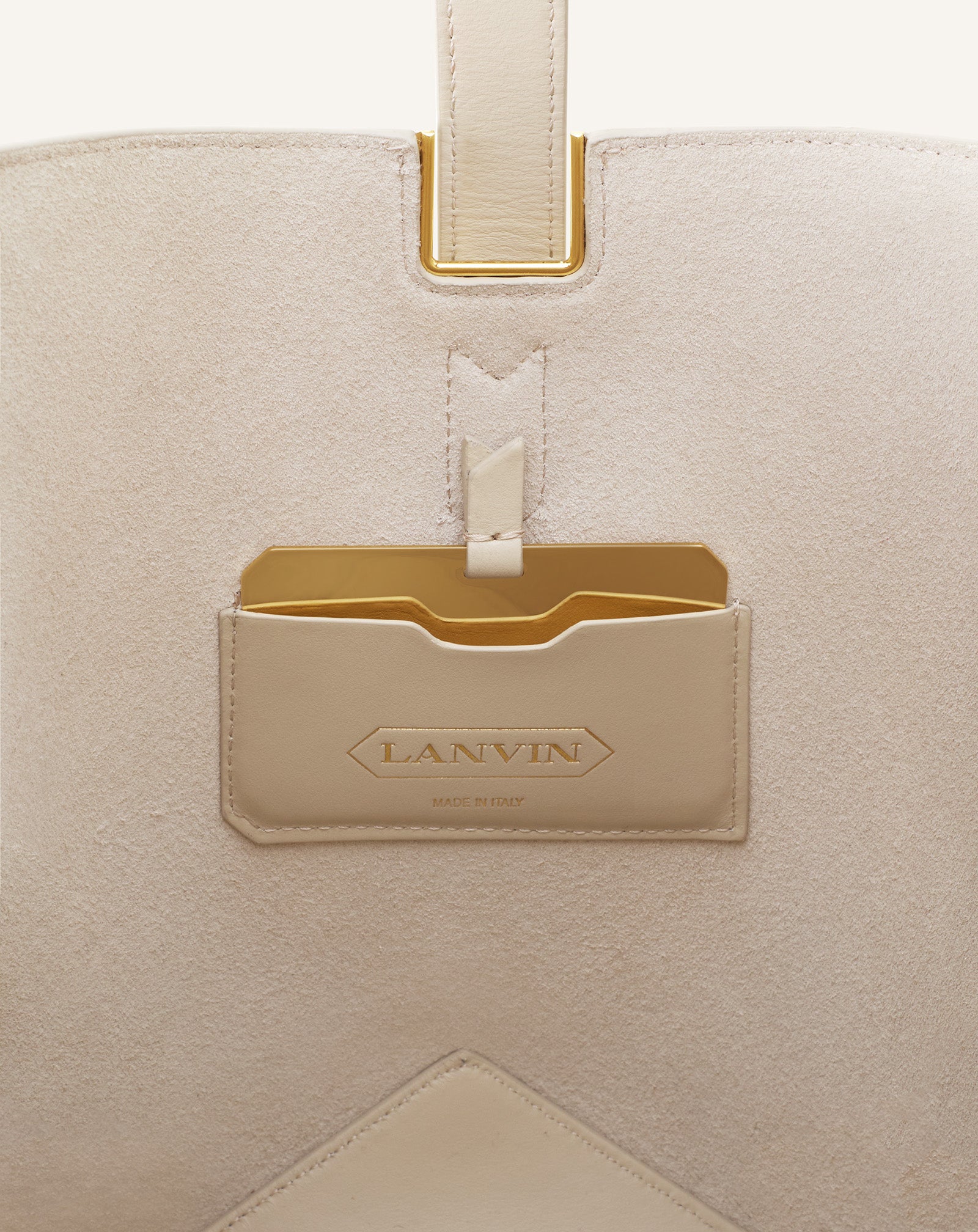 White Catch By Lanvin Medium Leather Bucket Bag | Lanvin Women