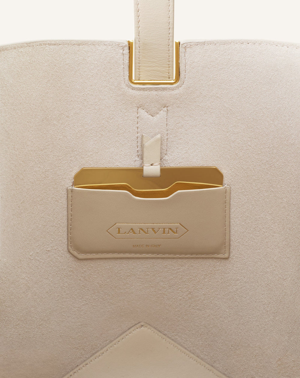 White Catch By Lanvin Medium Leather Bucket Bag | Lanvin Women