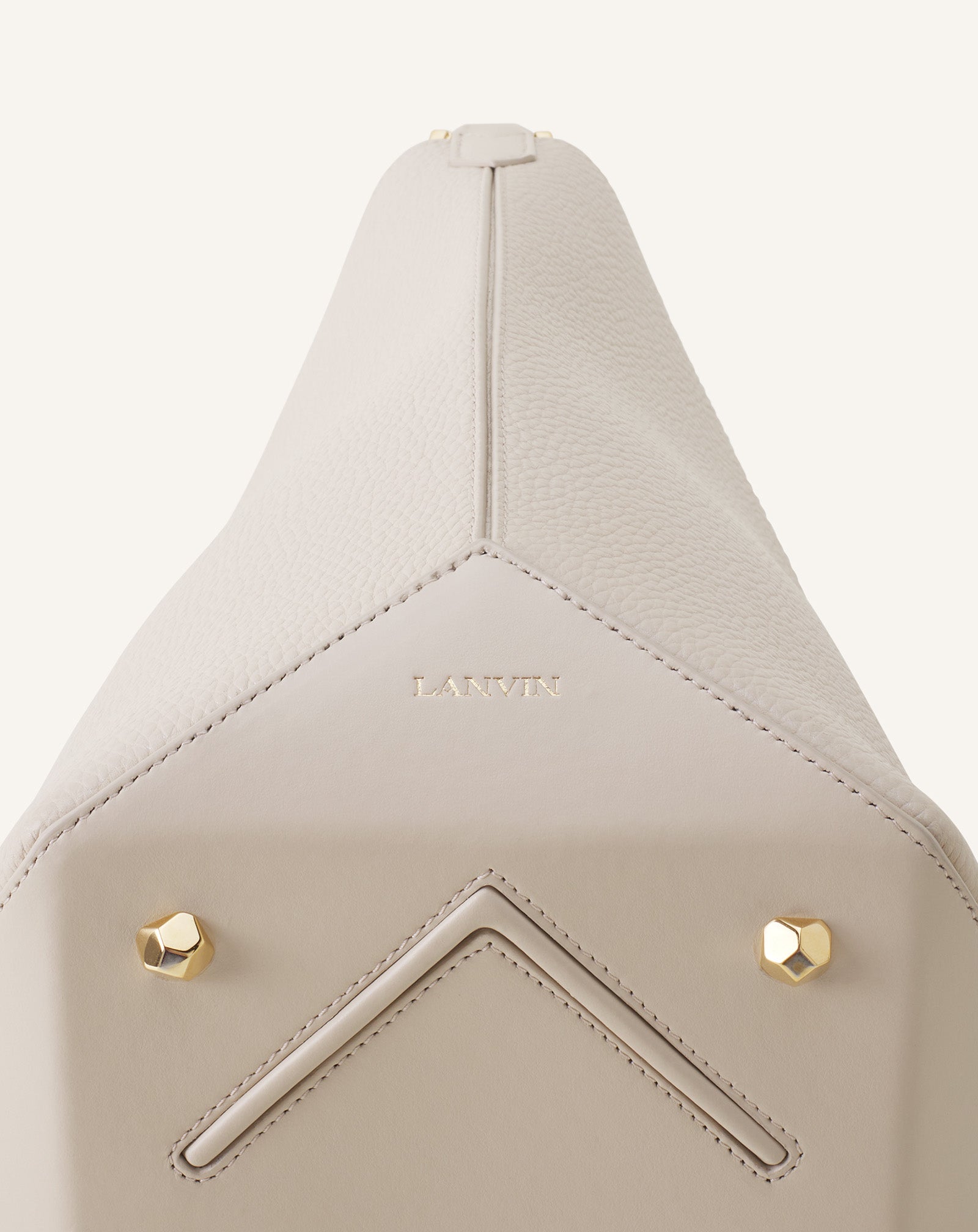 White Catch By Lanvin Medium Leather Bucket Bag | Lanvin Women