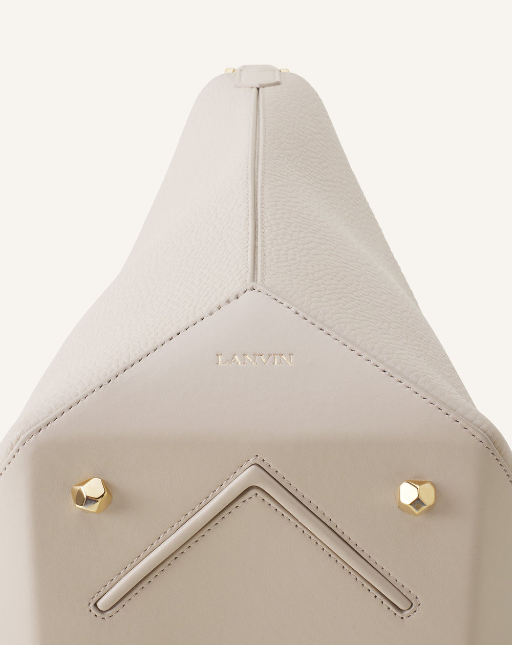 White Catch By Lanvin Medium Leather Bucket Bag | Lanvin Women