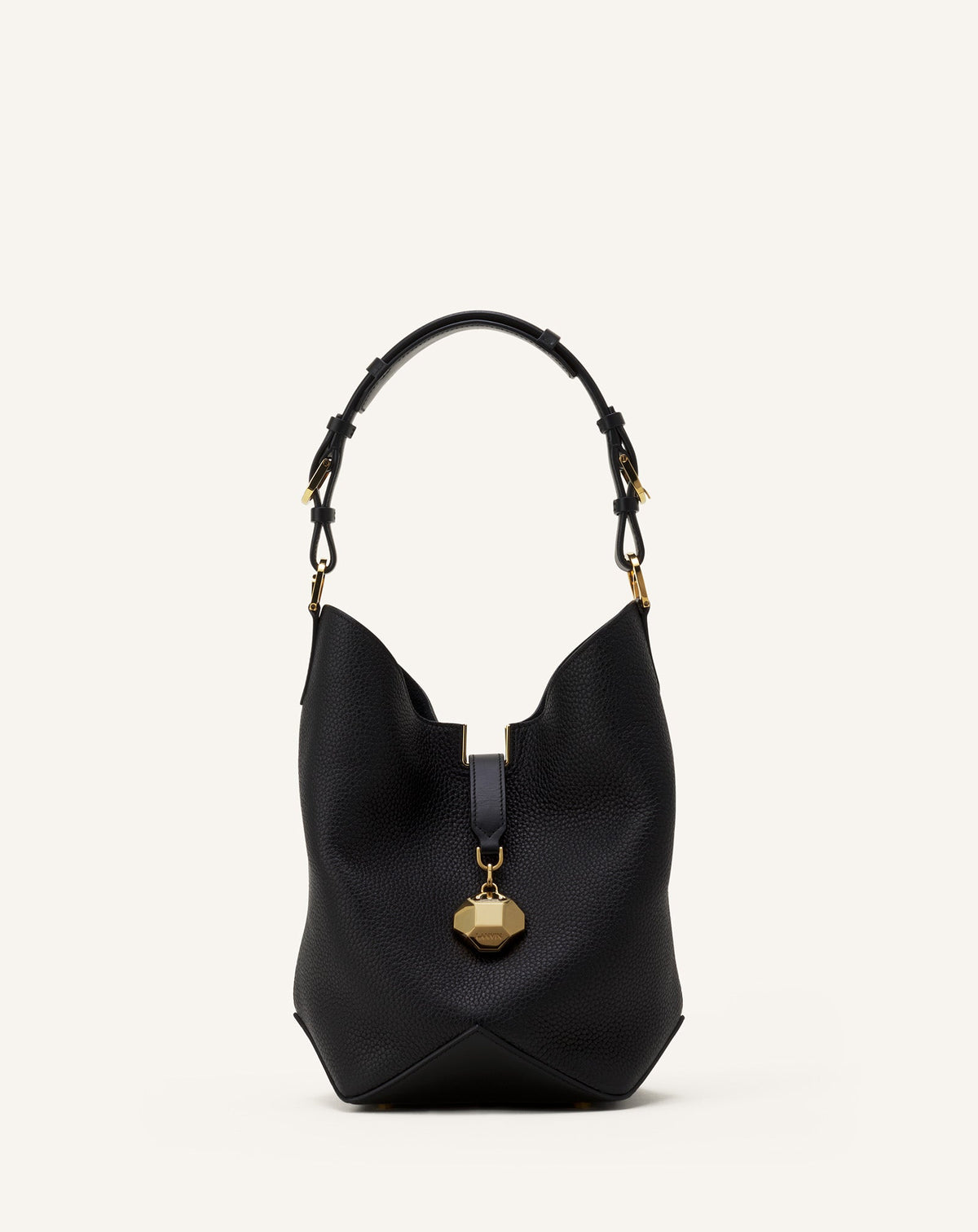 Black Catch By Lanvin Medium Leather Bucket Bag | Lanvin Women