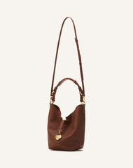 Brown Catch By Lanvin Medium Leather Bucket Bag | Lanvin Women