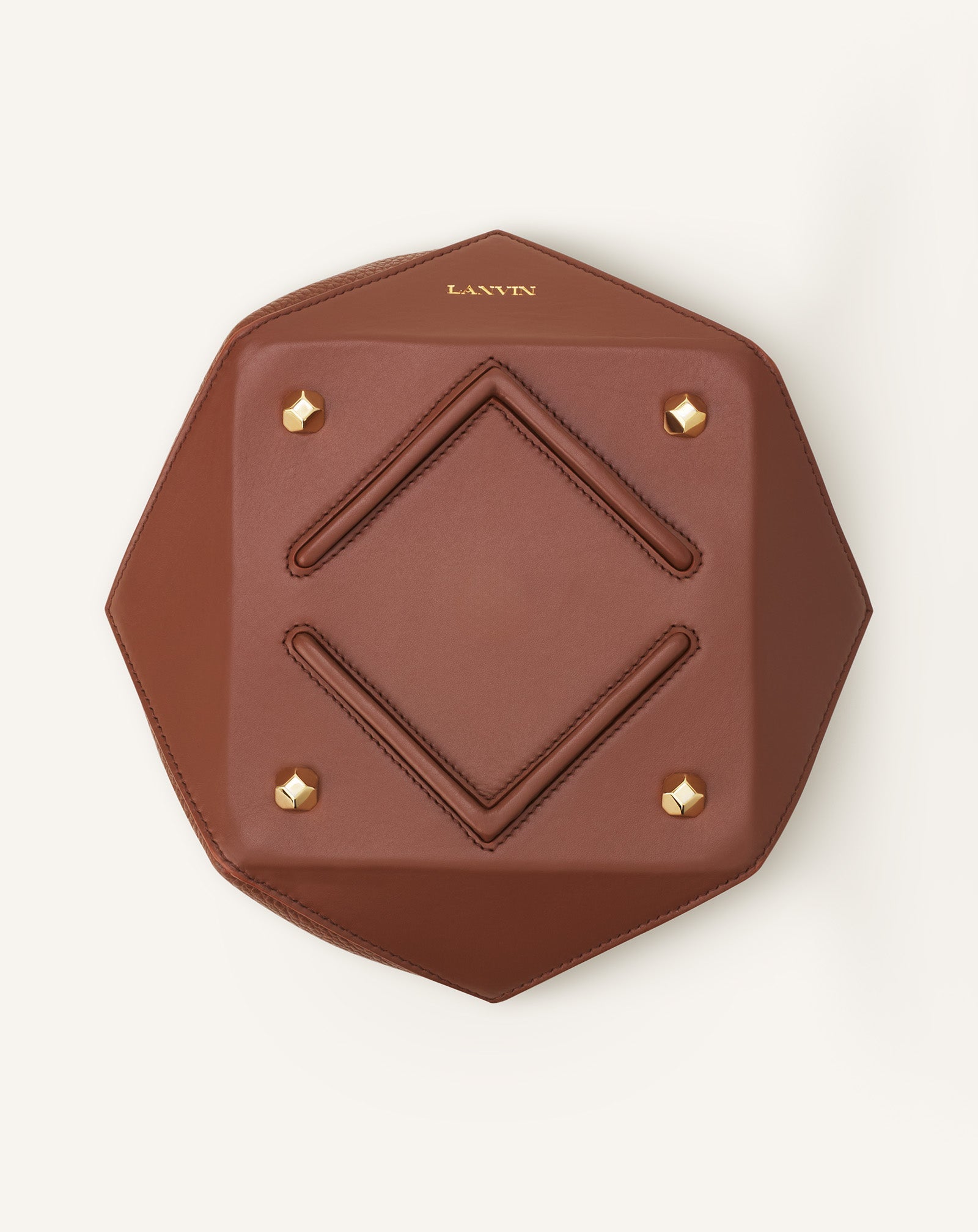 Brown Catch By Lanvin Medium Leather Bucket Bag | Lanvin Women