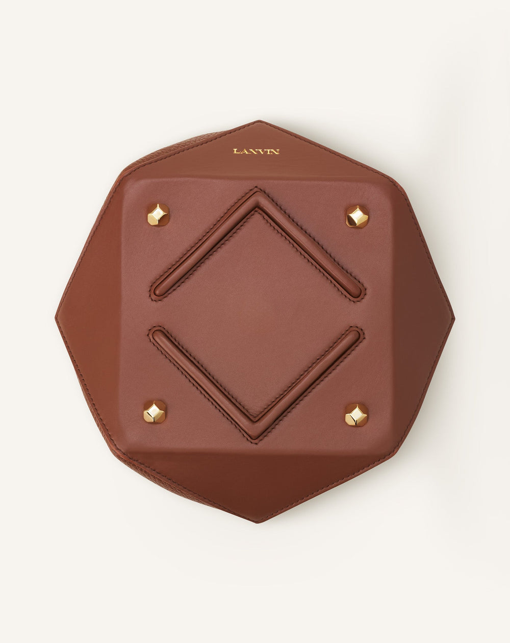 Brown Catch By Lanvin Medium Leather Bucket Bag | Lanvin Women