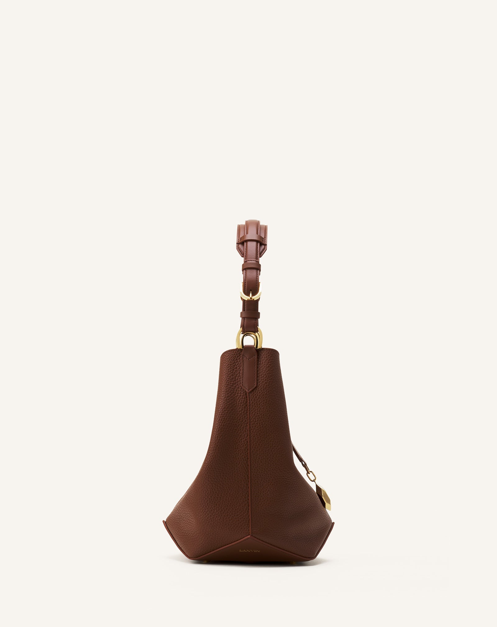 Brown Catch By Lanvin Medium Leather Bucket Bag | Lanvin Women
