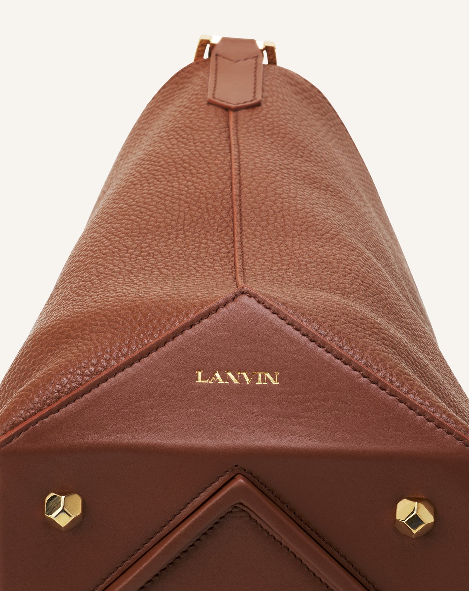 Brown Catch By Lanvin Medium Leather Bucket Bag | Lanvin Women