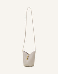 White Catch Nano By Lanvin Leather Bucket Bag | Lanvin Women