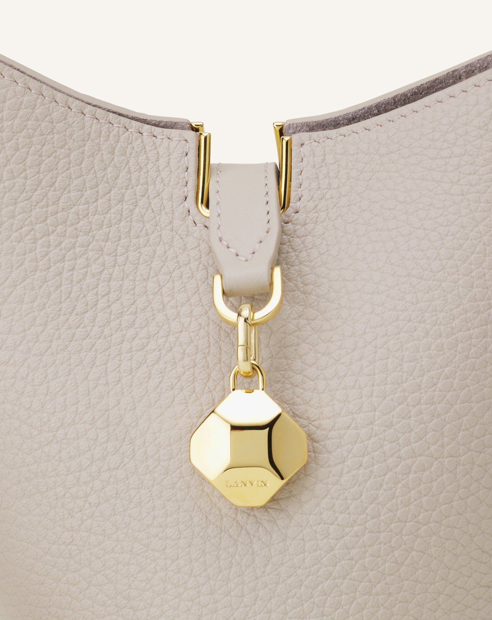 White Catch Nano By Lanvin Leather Bucket Bag | Lanvin Women