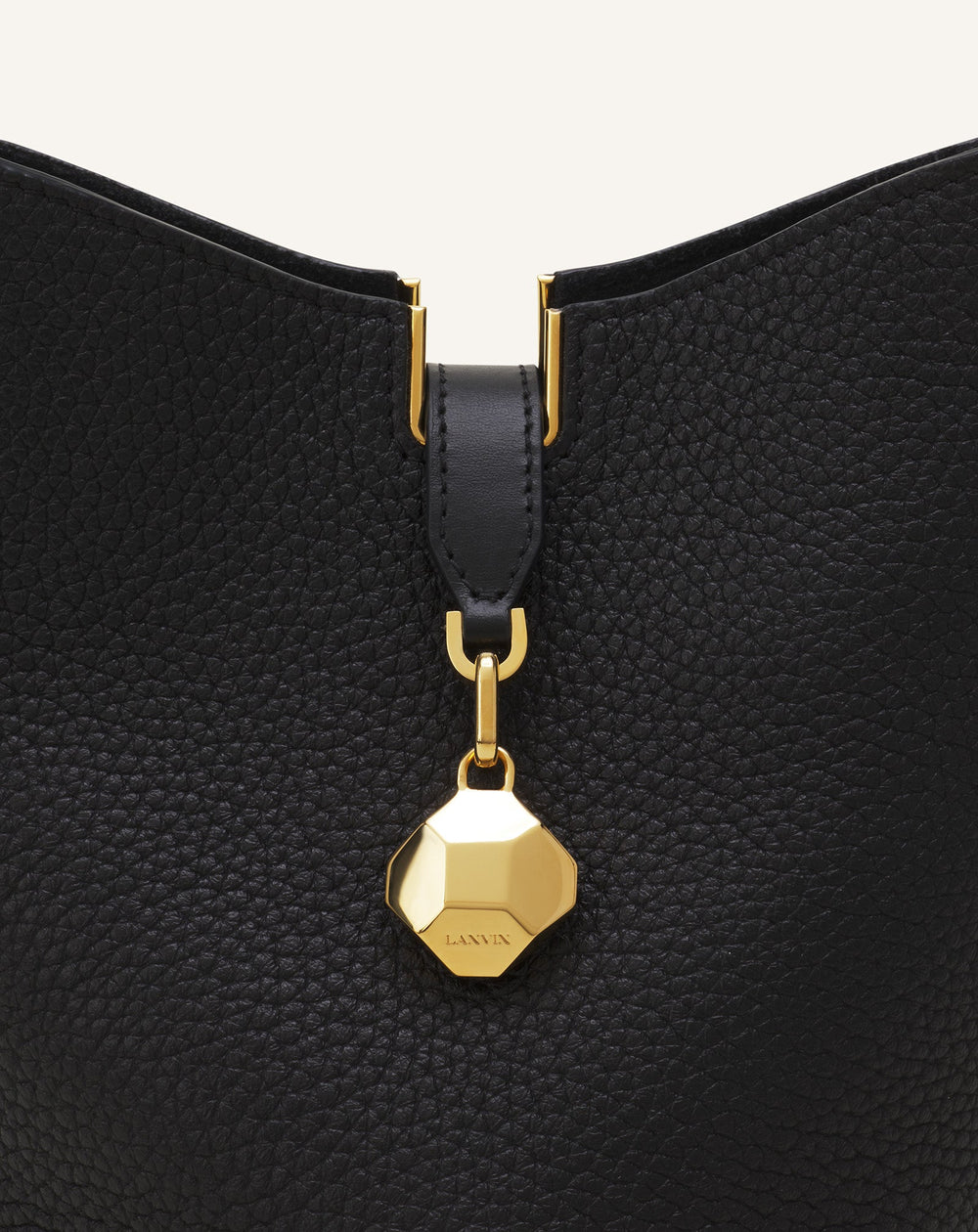 Black Catch Nano By Lanvin Leather Bucket Bag | Lanvin Women
