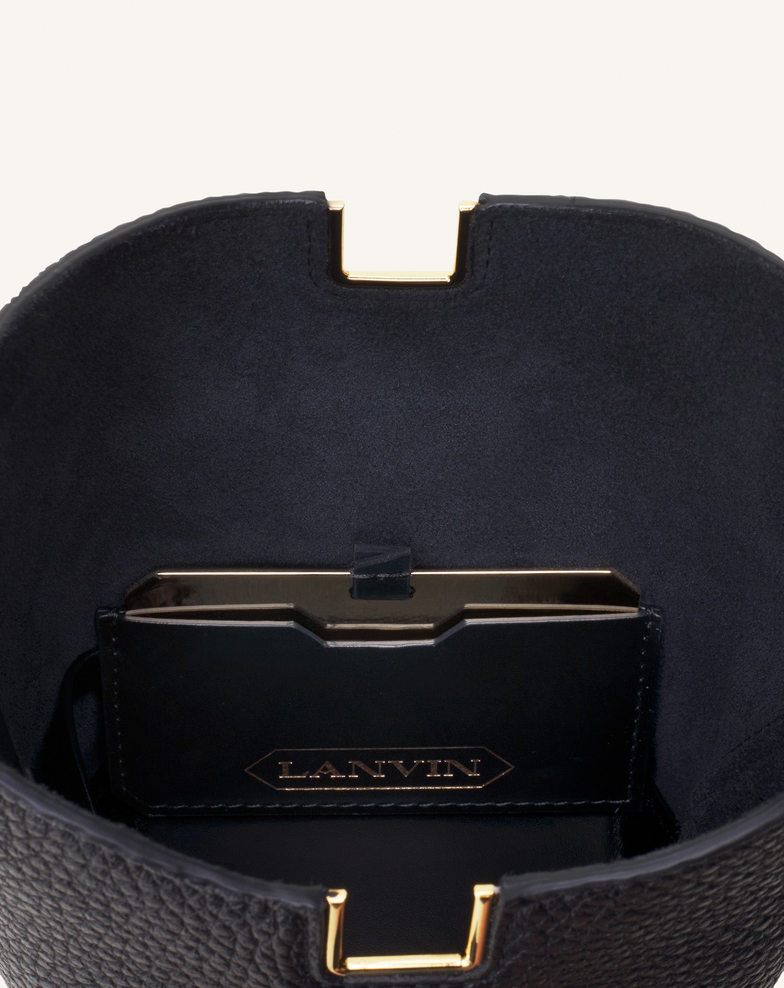 Black Catch Nano By Lanvin Leather Bucket Bag | Lanvin Women