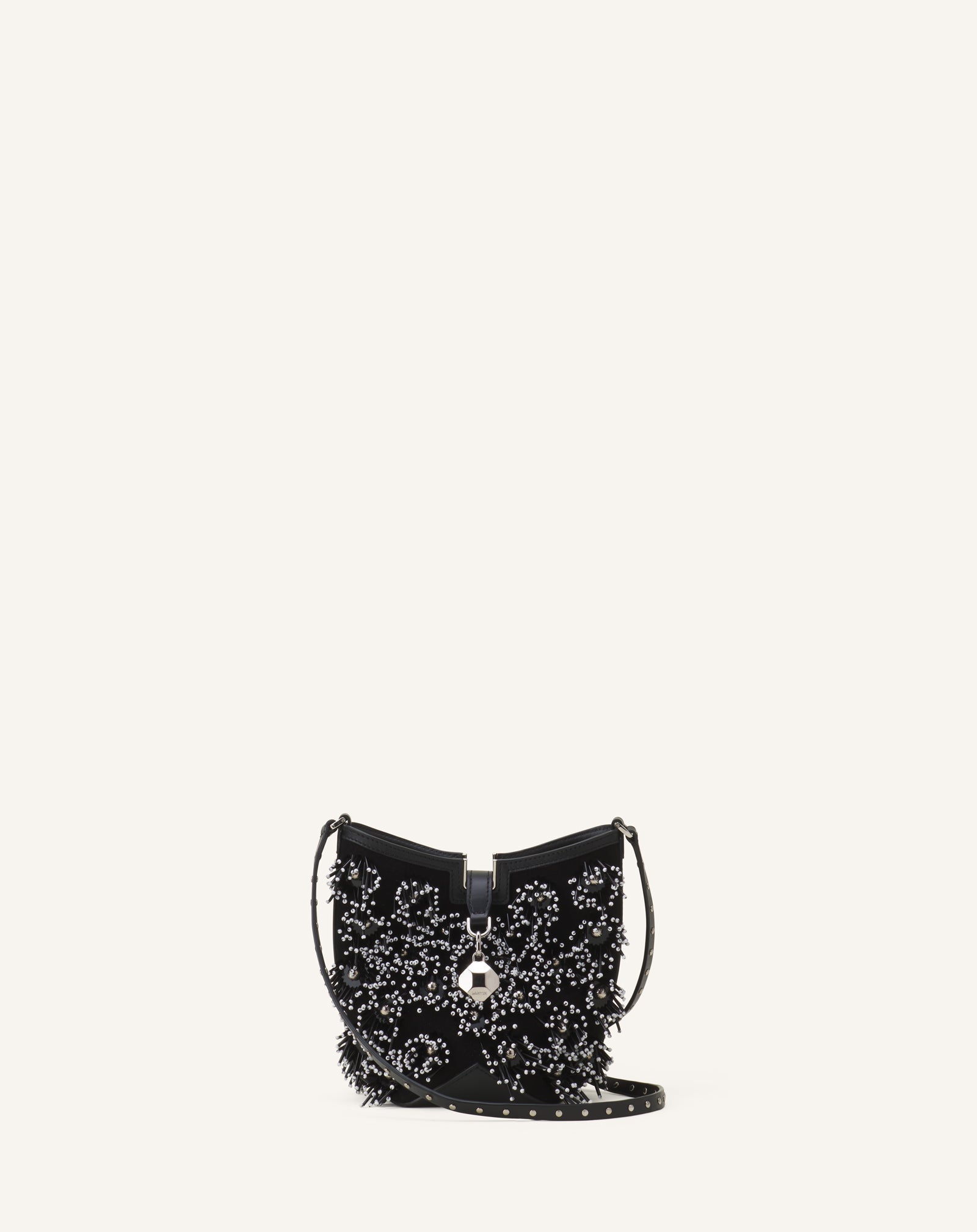 Sac Seau Catch By Lanvin En Cuir Brodé Black | Lanvin Women