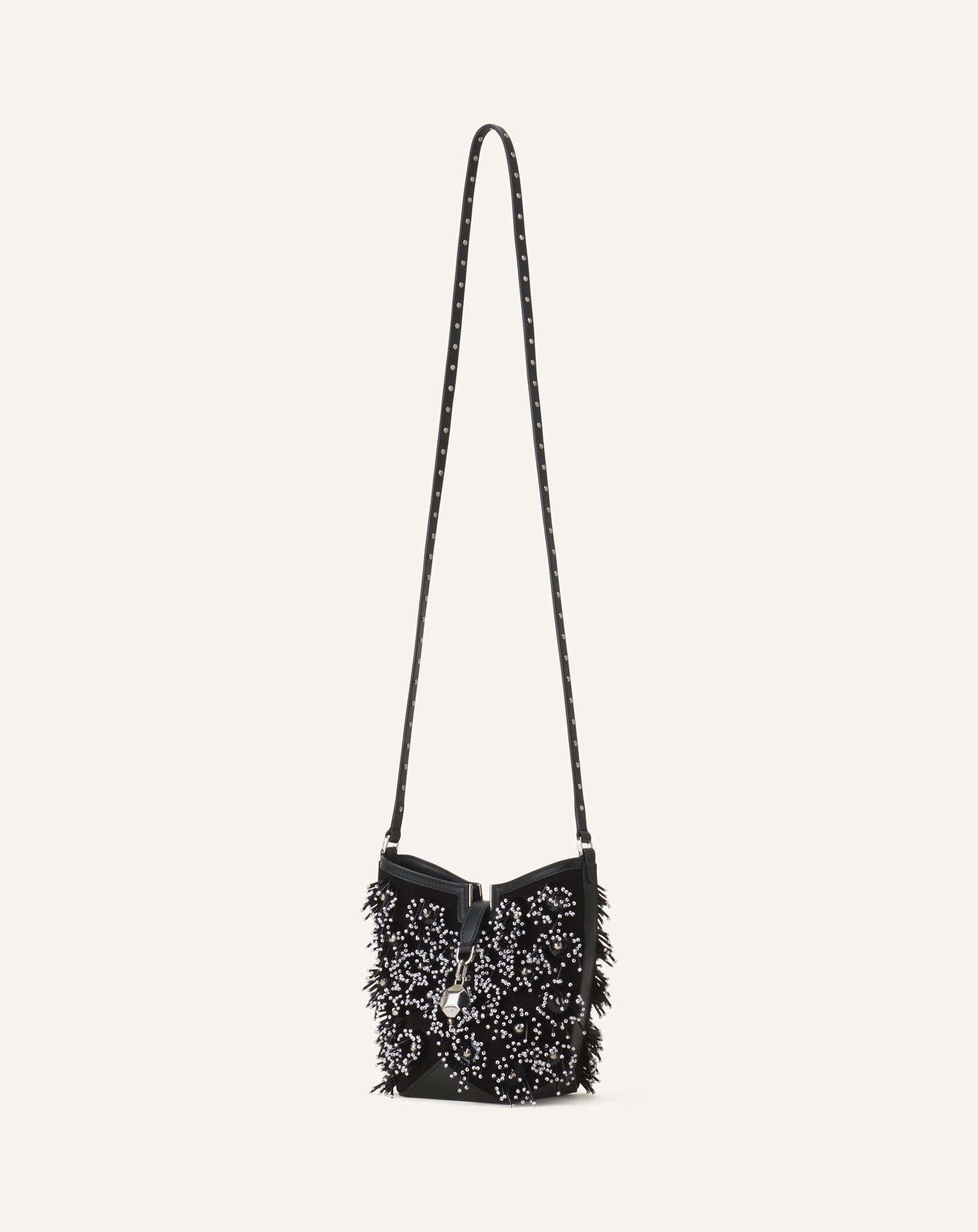 Sac Seau Catch By Lanvin En Cuir Brodé Black | Lanvin Women