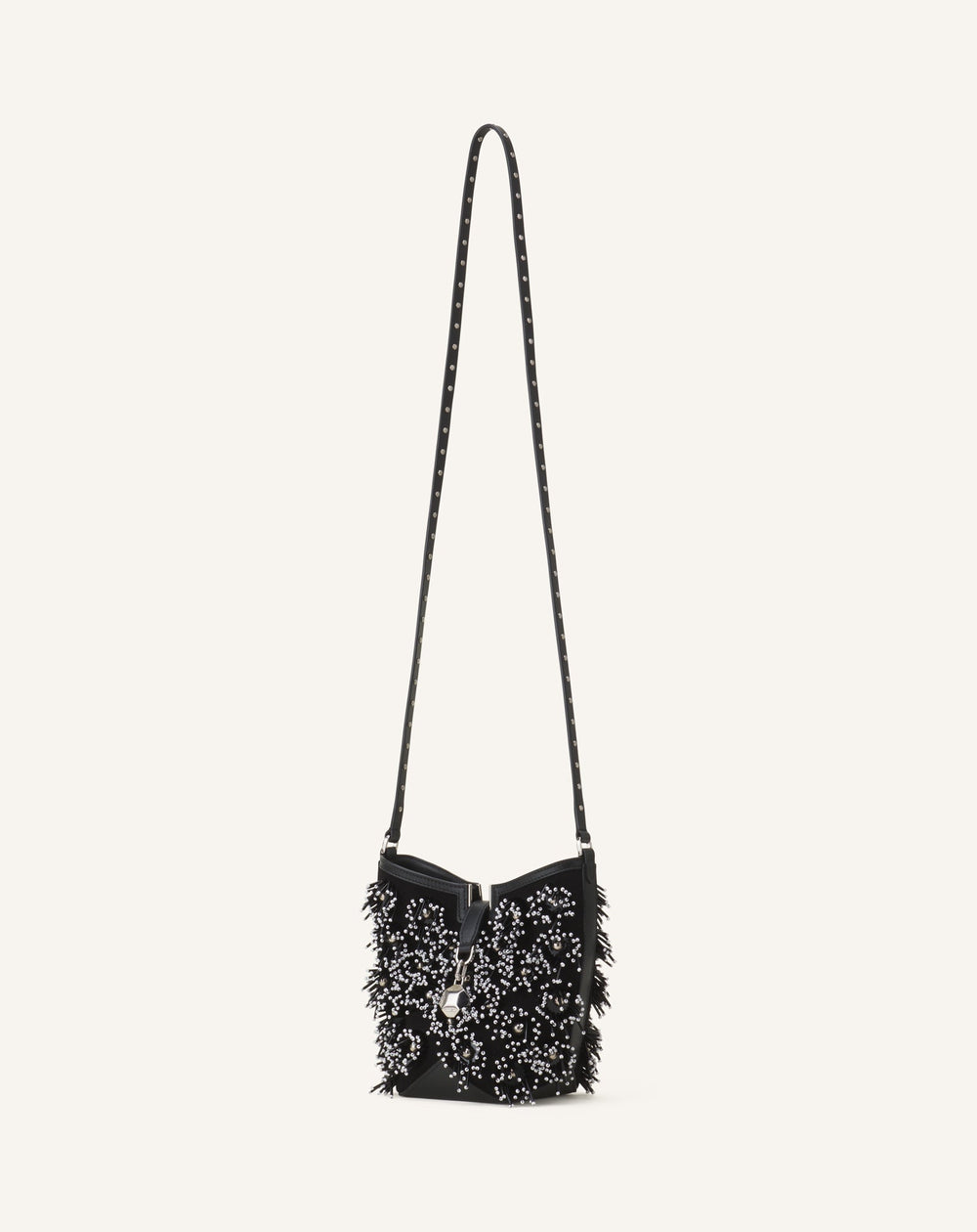 Sac Seau Catch By Lanvin En Cuir Brodé Black | Lanvin Women
