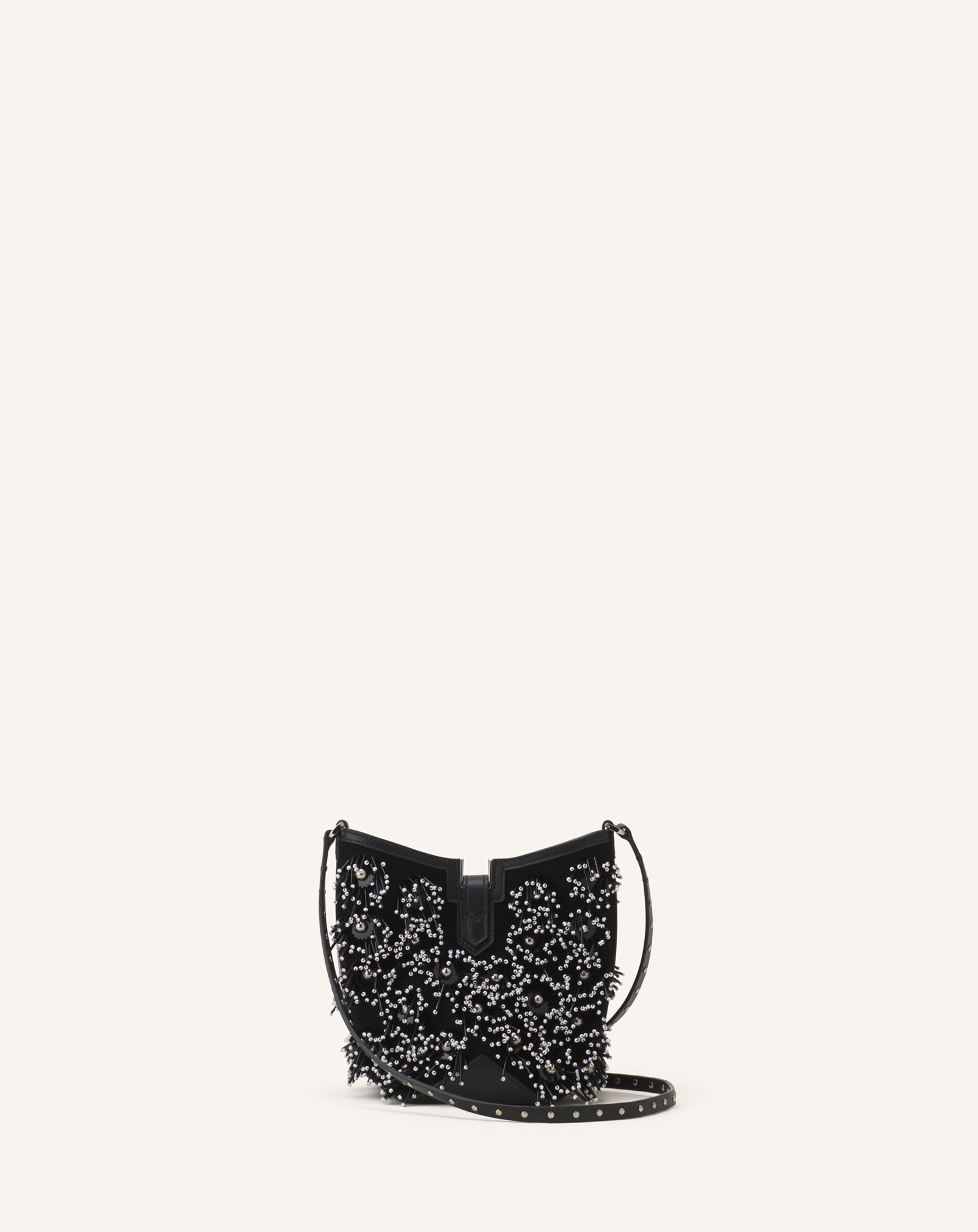 Sac Seau Catch By Lanvin En Cuir Brodé Black | Lanvin Women