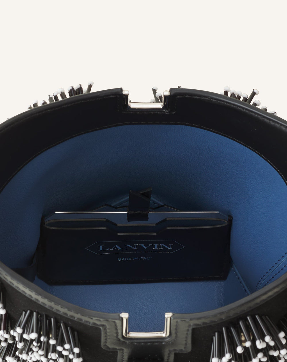 Sac Seau Catch By Lanvin En Cuir Brodé Black | Lanvin Women
