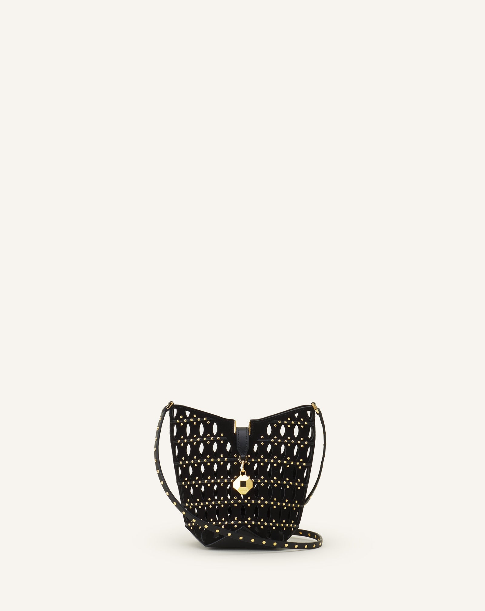 Black Catch Nano By Lanvin Bucket Bag In Suede | Lanvin Women