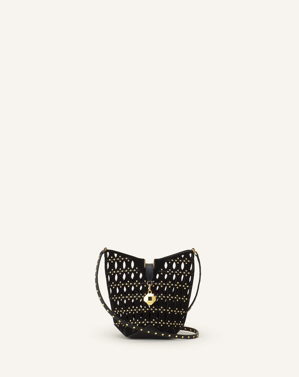 Black Catch Nano By Lanvin Bucket Bag In Suede | Lanvin Women