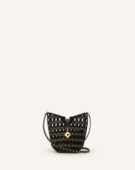 Black Catch Nano By Lanvin Bucket Bag In Suede | Lanvin Women