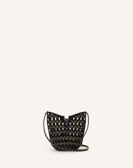 Black Catch Nano By Lanvin Bucket Bag In Suede | Lanvin Women