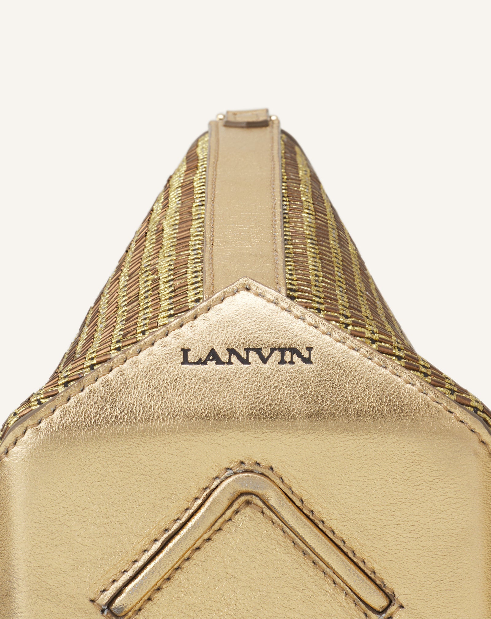 Sac Seau Catch By Lanvin En Raffia Silver | Lanvin Women
