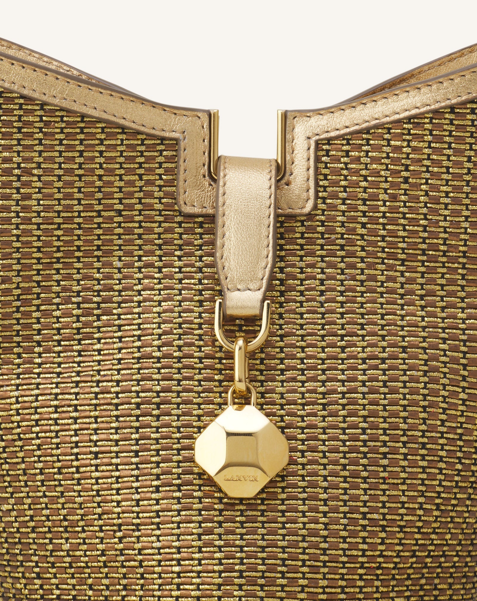 Sac Seau Catch By Lanvin En Raffia Silver | Lanvin Women