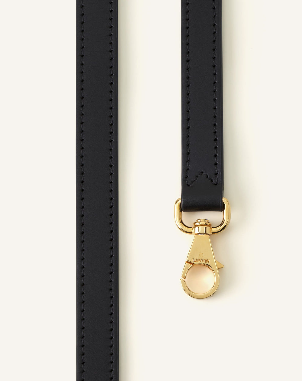 Grey Compagnon Asymetrical Shoulder Bag In Striped Canvas | Lanvin Women