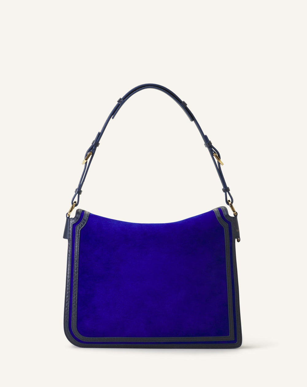 Compagnon Sac Epaule Asymetrique En Daim Mm Blue | Lanvin Women