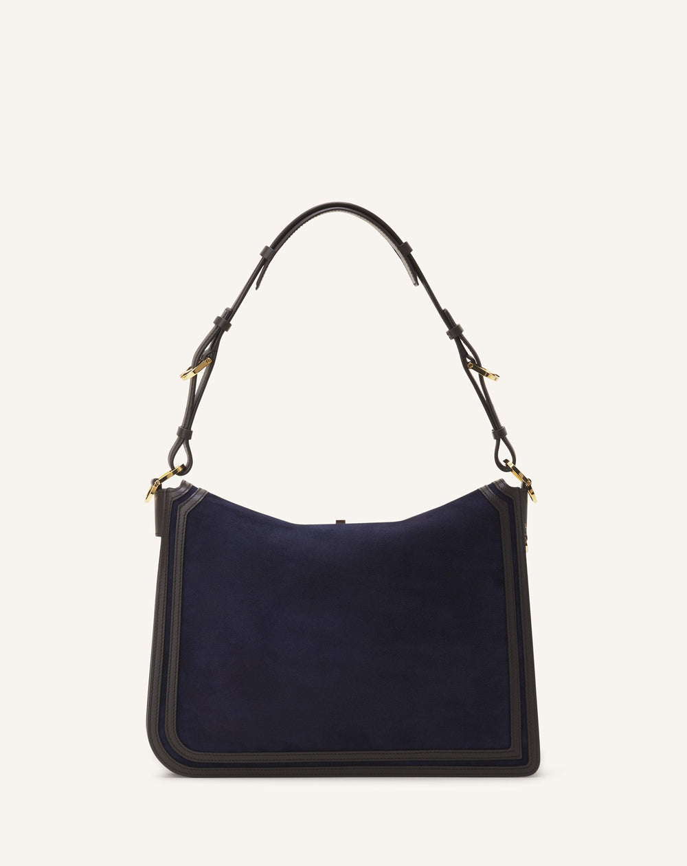 Blue Compagnon Asymmetrical Bag In Suede | Lanvin Women