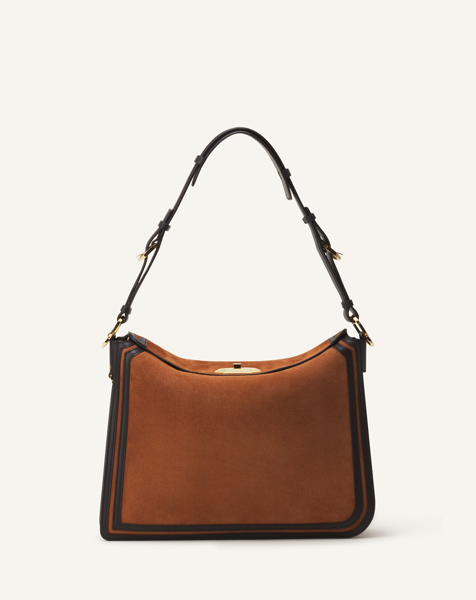 Brown Compagnon Asymmetrical Bag In Suede | Lanvin Women