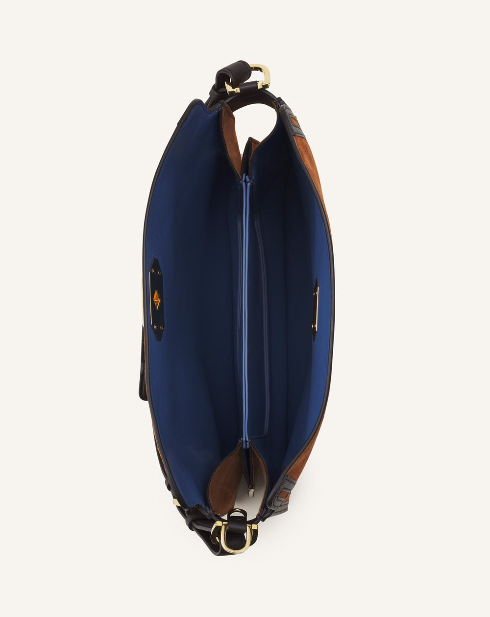 Brown Compagnon Asymmetrical Bag In Suede | Lanvin Women