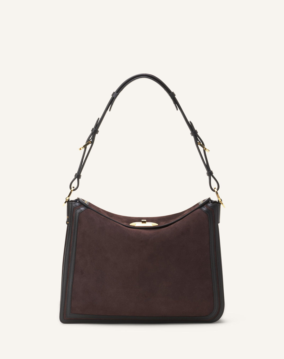 Brown Compagnon Asymmetrical Bag In Suede | Lanvin Women