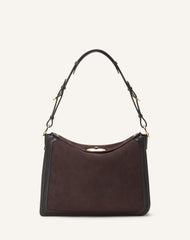 Brown Compagnon Asymmetrical Bag In Suede | Lanvin Women